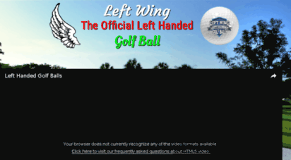 leftwinggolfballs.com