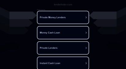 lenderlister.com