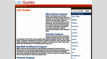Welcome To Lifeguides Net Life Guides A Guide To Life And Living