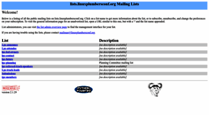 lists.linuxplumbersconf.org