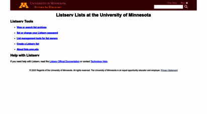 lists.umn.edu