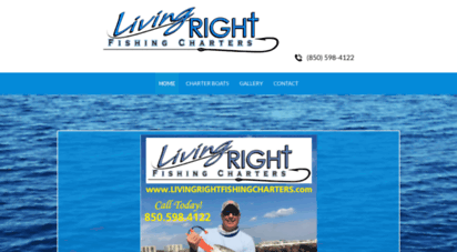 livingrightfishingcharters.com