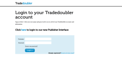 login.tradedoubler.com