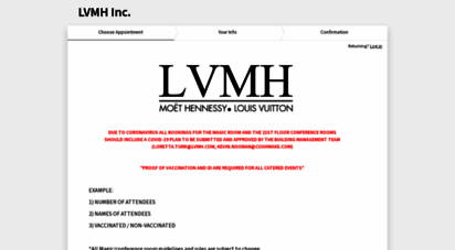 lvmhreservations.acuityscheduling.com