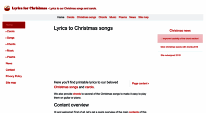 lyricsforchristmas.com