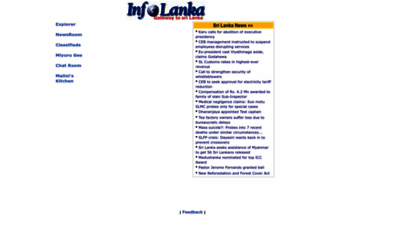 Welcome To Mail Infolanka Com Infolanka Gateway To Sri Lanka