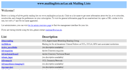mailinglists.ucl.ac.uk