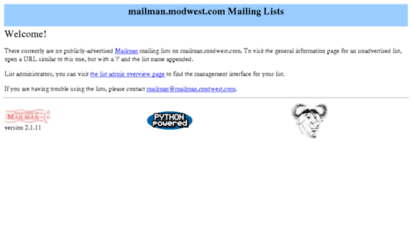 mailman.modwest.com