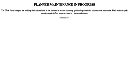 maintenance.iiba.org