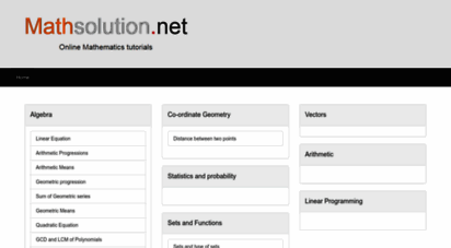 mathsolution.net