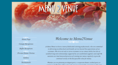 menu2venue.com