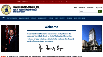 Welcome to Miami dadeclerk com Miami Dade County Clerk of the Court