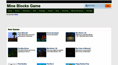 MINE BLOCKS free online game on