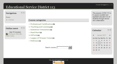 Welcome to Moodle.esd113.org - Educational Service District 113