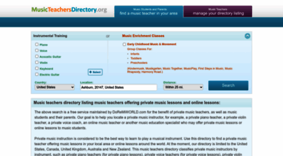 musicteachersdirectory.org