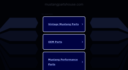 mustangpartshouse.com