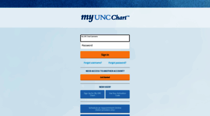 My Unc Chart Login Page