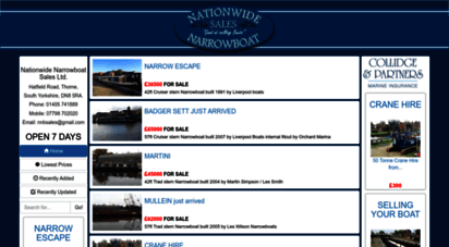 nationwidenarrowboatsales.com