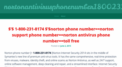 nortonantivirusphonenumber18002318174.wordpress.com