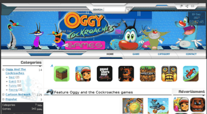 oggycockroachesgames.com