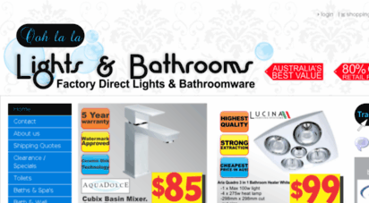 onlinelightsandbathrooms.com.au