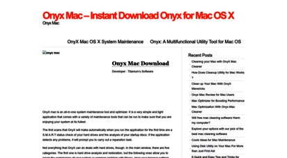 Onyx App Mac Os X