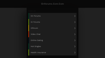 oriforums.com.com