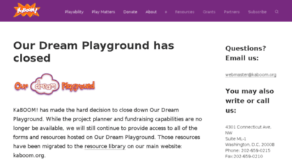 ourdreamplayground.kaboom.org