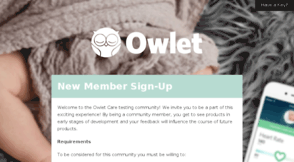 owlet.centercode.com