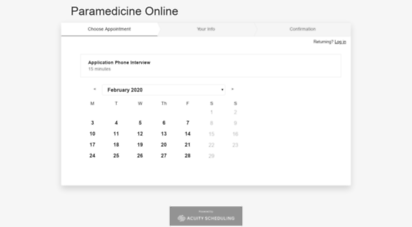 paramedicineonline.acuityscheduling.com