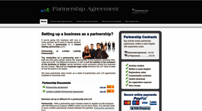 business partnership agreement template uk