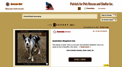 patriotsforpets.rescueme.org