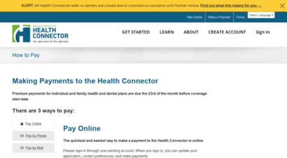 ma health connector bill pay
