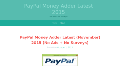 paypal money adder 2015 no survey