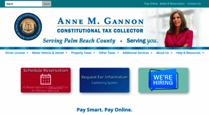 Welcome To Pbctax Com Constitutional Tax Collector Serving Palm