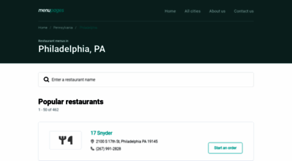 philadelphia.menupages.com