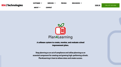 plan4learning.806technologies.com