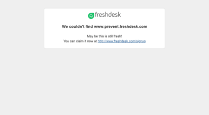 prevent.freshdesk.com