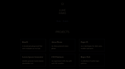 projects.lukehaas.me