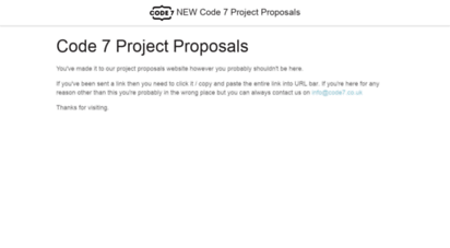 proposal.code7.co.uk