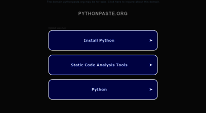 pythonpaste.org