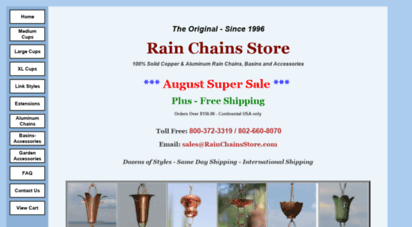 rainchainsstore.com