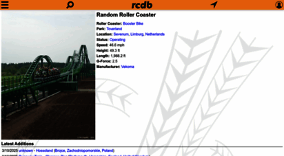 Welcome to Rcdb.com - Roller Coaster DataBase