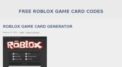 Welcome To Robloxcardsfree Wordpress Com Free Roblox Game Card Codes