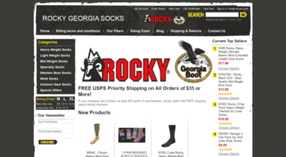 rockygeorgiasocks.com