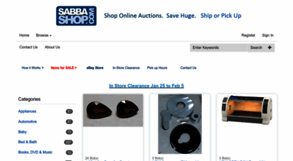  Online Auctions - Save Huge - Ship or Pick Up