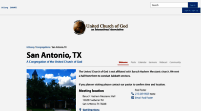 San Antonio, TX  United Church of God