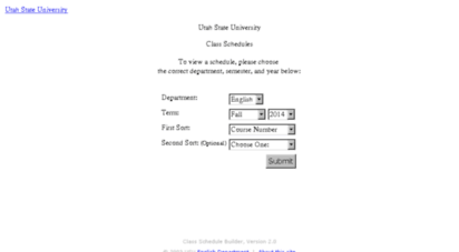 schedules.usu.edu