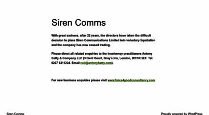 sirencomms.com