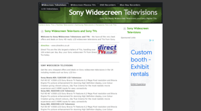 sonytvs.widescreentelevisions.co.uk